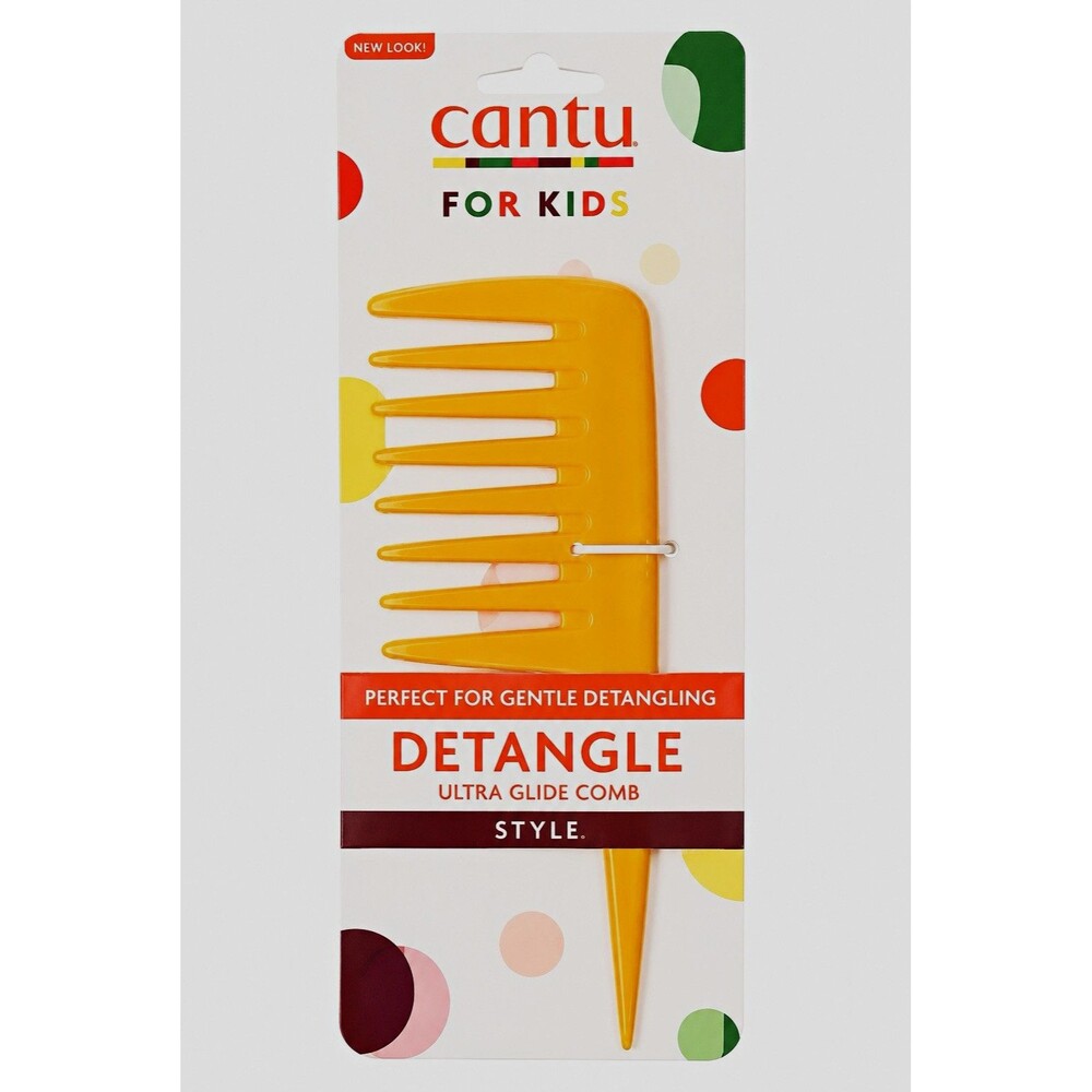 Cantu Kids Detangle Ultra Glide Detangling Comb Wide Tooth Plastic